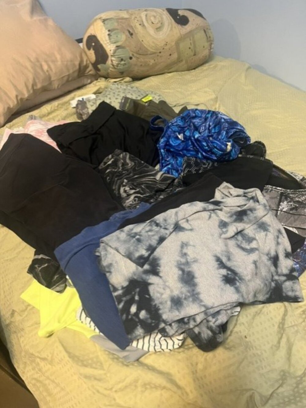14 + piece Active wear and Lounge Box- (includes sport bras) Size L and XL
